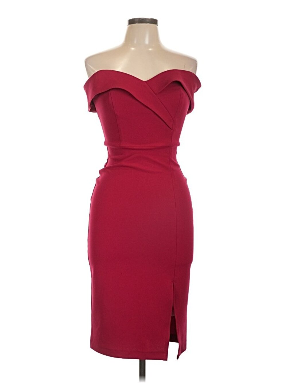 Rebecca B Off Shoulder Bodycon Midi Dress Size 2